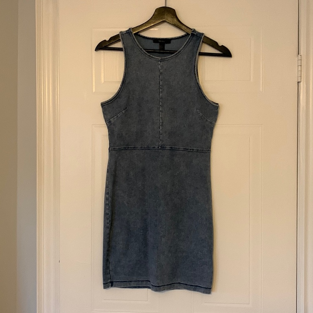 Cute denim stretchy dress